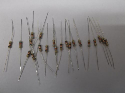 Pack of 20 x 620 ohm 1/4 watt resistors for LEDs